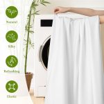 Bamboo Sheets Set, 4-Piece Queen Sheet Set with 16" Deep Pockets, Soft and Breathable Bed Sheets, White - Image 2
