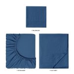 Ultra Soft Microfiber Bed Sheet Set, Twin-XL, Indigo, 3 Piece - Image 5