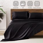 Set Queen 4 Pcs, Silky Elegant Luxurious Queen Size Bed s, with Flat , Deep Pocket Fitted for Mattress and Matching P... - Image 5