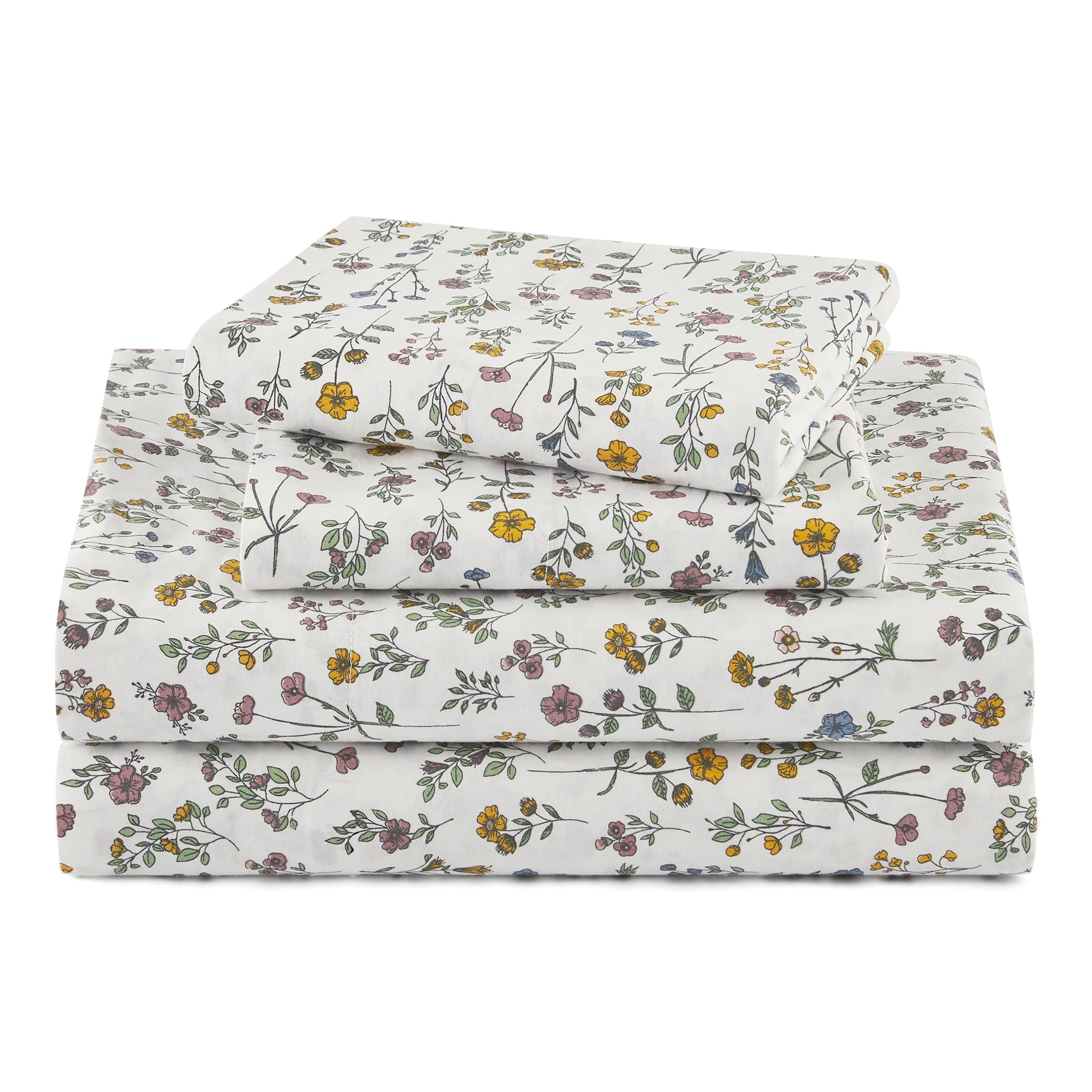Beautiful-Botanical-4-Piece-100-Cotton-Percale-White-Sheet-Set-Queen-By-Drew-Barrymore_c1929388-f4e3-4b67-a6e1-15bccd9f1222.31ec28ea5d29c17476d22d7ea64119e0 Beautiful Botanical 4-Piece 100% Cotton Washed Percale White Sheet Set, Queen by Drew Barrymore