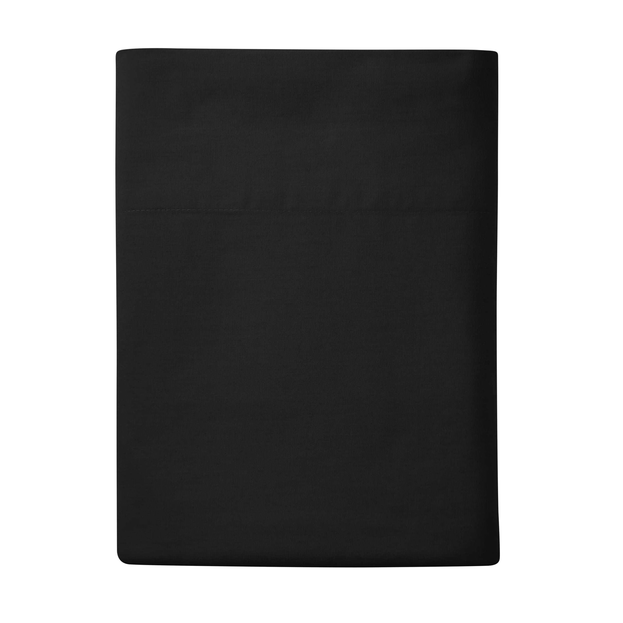 Mainstays-300-TC-Cotton-Blend-Percale-Easy-Care-Adult-Teen-Fitted-Sheet-Rich-Black-Full_71133d40-a7c9-403c-8933-9a4cba416f43.d8a657207aff4b304e4b2008c59a482d Mainstays Easy Care Solid Rich-Black CVC Cotton Blend Fitted Sheet, Full