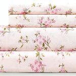 Sleepdown 100% Cotton Full Size Bed Sheets Set with Deep Pockets, Cozy Percale sheets with Elastic Fitted Sheet Set Ultra Soft Cooling Sheet